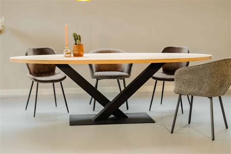 ovale eettafel 6 personen